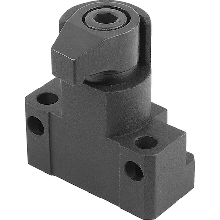 Kipp Hook Clamp With Mounting Bracket D=M10 Carbon Steel K0016.10